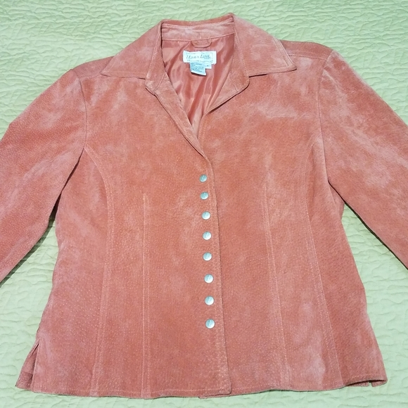 Vintage Live a Little Suede Jacket Size S - Picture 5 of 10